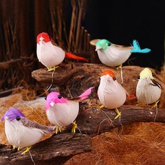 Simulation Feather Bird Foam Home Garden Decor for multi Functional Ornament 24