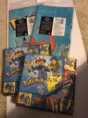 Pokemon Birthday Napkins And Table Cover Decorations Party Supply Pikachu Child