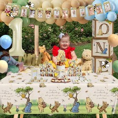 154pcs Winnie Pooh First Birthday Decorations Party Set, Classic Pooh Bear 1s…