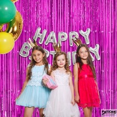 Thicken Streamers 2 Pack 3.3 x 6.6 FT 39.4″W x 78.7″L (Pack of 2) Hot Pink