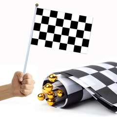 Traffic Cones with Racing Checkered Flags-8 Traffic Cones With Hole on Top, 1…