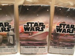 3 X Star Wars Party Decorations Tablecover lot set. 54″ X 84″