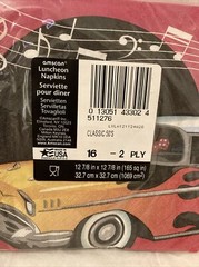 Fun Rock & Roll Classic 50’s Table Decorating kit and 4 Pack Napkins Classic Car