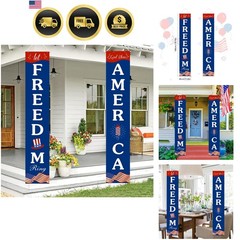 Patriotic American Flag Banner Hanging Decoration for 4th of July Memorial Day