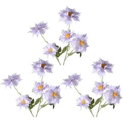 3 Pack Artificial Chrysanthemums 51cm Vibrant Silk Flowers for Event Decor