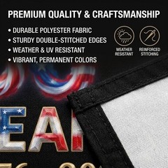 1776-2026 Commemorative Flag: Elegant Garden Decorations for Independence Day