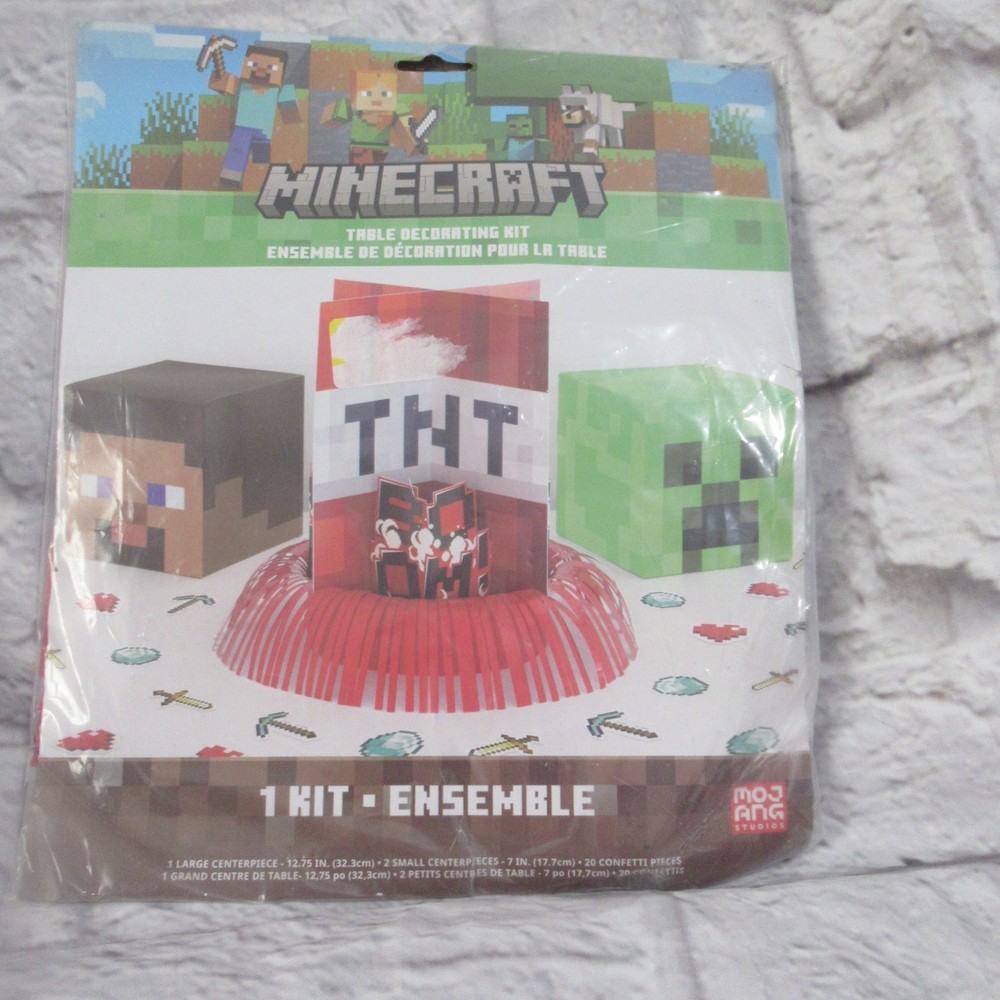 Minecraft Party Table Decorating Kit Birthday Party Decoration Set Birthday 1pc