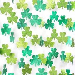 St-Saint Patricks-Day Decorations Shamrock Green-Garland – 35ft St. Patrick’s…