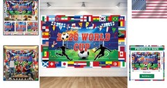 Versatile World Cup Backdrop: 71″ x 43″ Flag Design for Any Soccer Gathering