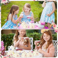 50 Pcs Spring Tea Party Favor Boxes Tea Party Decorations Vintage Floral Teapot