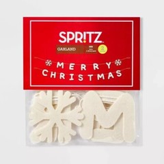 Spritz Merry Christmas felt Banner Party Supplies party decor 5 ft Home decor