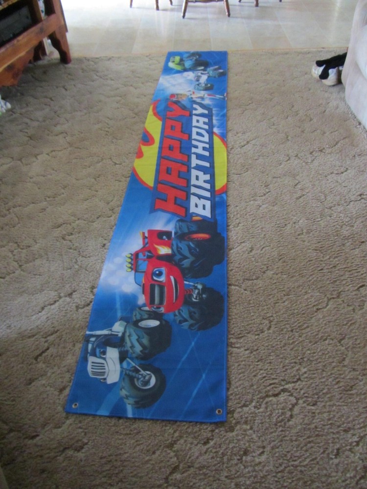 Pixar Happy Birthday Banner Hanging Decoration 9 1/2 Ft. x 18 1/2 Inches
