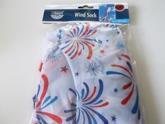 Patriotic Wind Sock FIREWORKS themed Hanging Decor Decorations 40″ July 4th