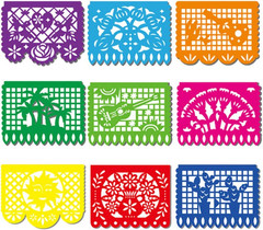 Mexican Party Papel Picado Banner Decoration Fiesta Banner Cinco de Mayo Garland