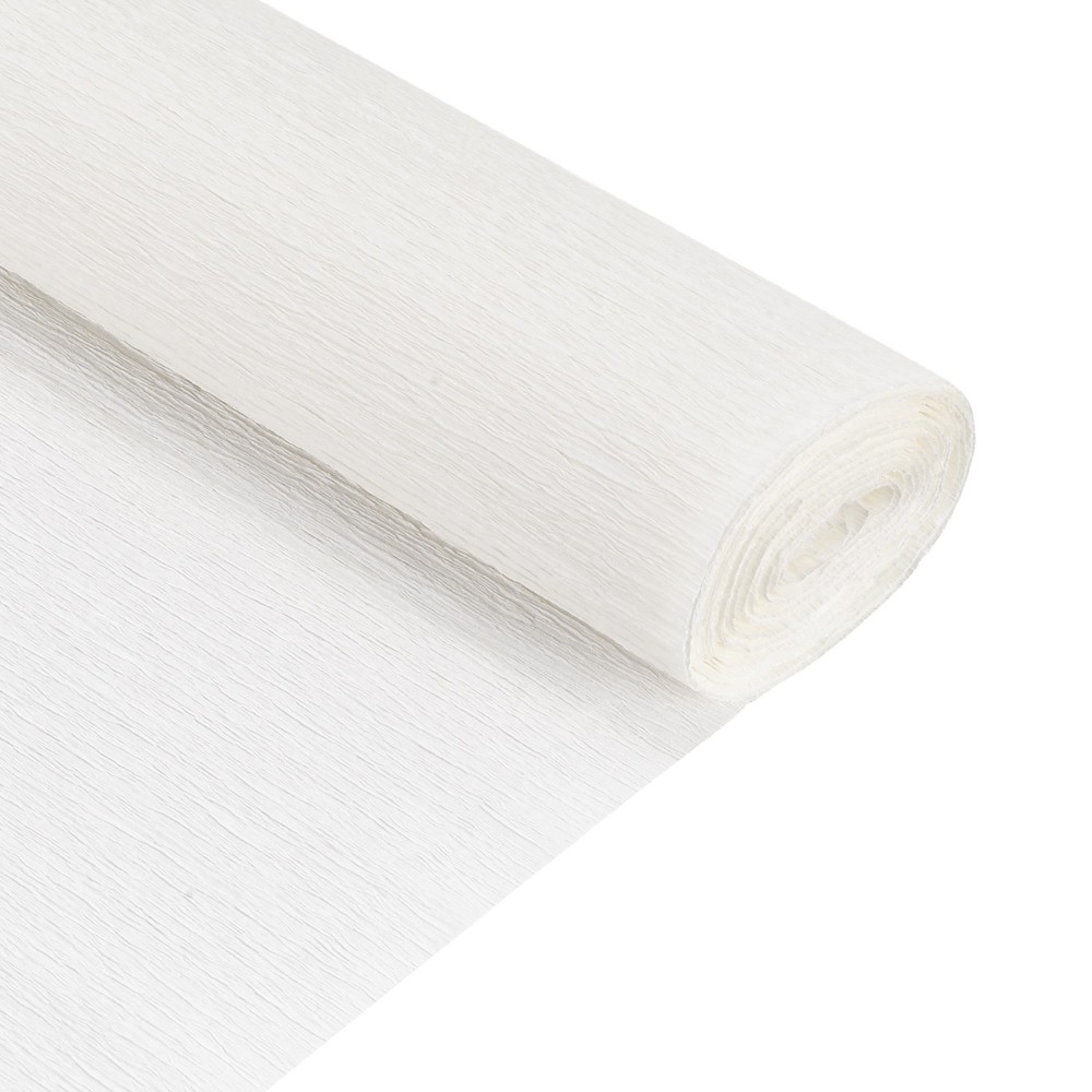 Crepe Paper Roll Crepe Paper Decor 5 ft Long 20 Inch Wide White 2pcs