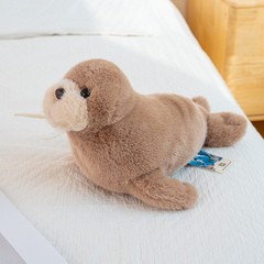 Realistic Walrus Plush Pillow Soft Stuffed Sea Animal Cushion Multiple Sizes