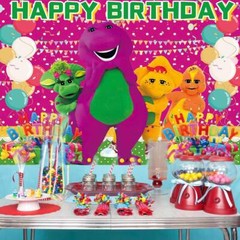 Barney and Friends Party supplies Backdrop Banner Poster 7x5ft Birthday Gift