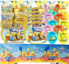 THE SIMPSONS GIFT BOX CAKE TOPPER CUPCAKE BALLOON BANNER SUPPLIES DECORATIONS
