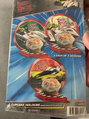 17 lot (6 in each package 102 total) SPEED RACER CUPCAKE HOLDERS Birthday Party