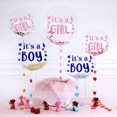 Gender Reveal Balloon Stickers 10 Pcs It’S a Boy or It’S a Girl Party Decoration