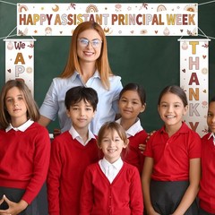 Fanfanwin 3 Pcs Happy Assistant Principal Week Banner Set Principal