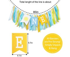 First Trip Around The Sun 1st HIgh Chair Banner – You Are My Sunshine High ch…