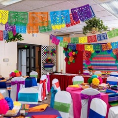 18 FT Cinco De Mayo Banner – 9 Exquisite Double-Sided Papel Picado Flags