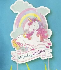 3 Unique Large Unicorn Yard Signs Birthday, Party w/Metal Stakes 23.8″ High