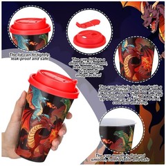 Colorful Dragon Plastic Cups for Birthday Party – 36 Count