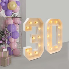 30 Light Up Numbers 30th Birthday Party 30th Birthday Birthday Decorations