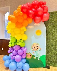 Assorted Rainbow Latex Balloons, 100 Pack 12 Inch round Helium Bright Color Ball
