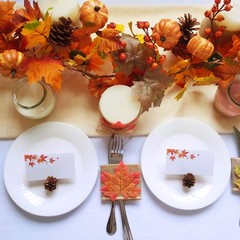 2 Pack Fall Maple Leaf Garland – 6ft/Piece Artificial Berries Sunflower Pumpkin