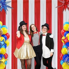 Carnival Circus Theme Party Decorations, Photo Door Banner Ticket Booth Polyeste