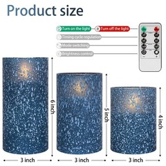 Flameless Candles with Remote – Battery Operated Candles with Timer, Flickeri…