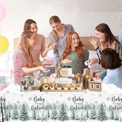 Winter Baby Shower Tablecloth Baby It’s Cold Outside Baby Shower Decorations …