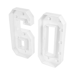 60 Light Up Numbers 60th Birthday Party Decoration Light Up Numbers Decorations