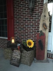 Artificial Life-Sized 3D Hay Bale Realistic Fall Decor Collapsible Prop 22″x38″