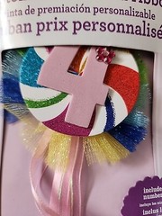 Customizable Award Ribbon Includes Numbers 4-9 Colorful Birthday Party