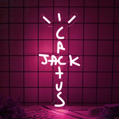 Cactus Jack Travis Scott LED Neon Sign Room Wall Decor for Man Cave