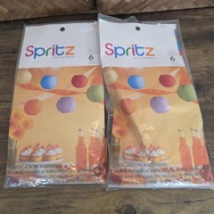 SPRITZ Mini Lanterns 6 Count 4″ Diameter Party Decor Birthday Hanging Lot of 2