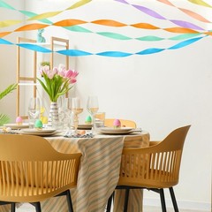 9 Rolls 738ft Crepe Paper Streamers Animal Parade Birthday Party Colors