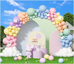 412Pcs Pastel Balloon Garland Arch Kit 18 12 10 5 Inch Different Sizes Macaron A