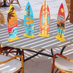 8 Pcs Surfboard Table Decorations Beach Signs Welcome to Paradise Sign Tropic…