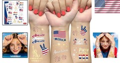 34 Trendy Patriotic Temporary Tattoos for 4th of July & Labor Day Celebrations