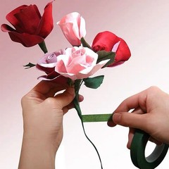 Floriculture Tape Self-adhesive Bouquet Floral Stem Paper Tapes Stamen Wrapping