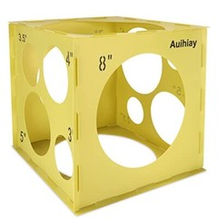 12 Holes Balloon Sizer Cube Box Collapsible Measurement Tool for Birthday Party