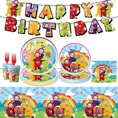 Teletubbies Theme Party Decorations and Utensils -145pcs set For 20 Guests