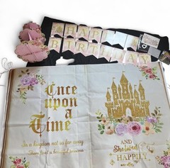 Princess once upon a time Birthday Party Supplies Set