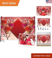 Reusable 7x5ft Waterproof Chinese New Backdrop – Perfect Party Photography
