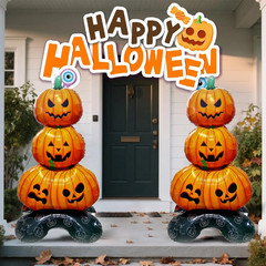 Halloween Balloons Inflatable Foil Ghost Pumpkin Skeleton Bat Party Decoration